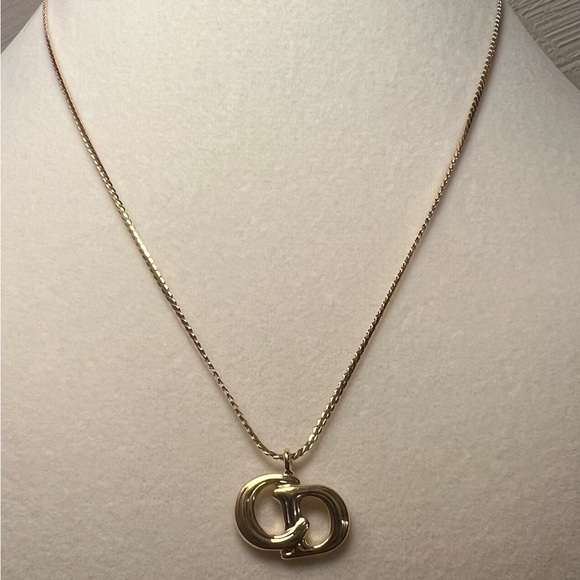 Christian Dior CD Pendant Necklace - Picture 2 of 12